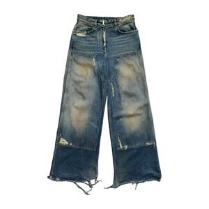 $2,000 wide leg oversized carpenter denim